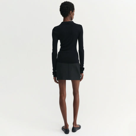 Almada Label LILI RIB CARDIGAN, Black