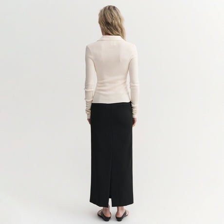 Almada Label LILI RIB CARDIGAN, Cream