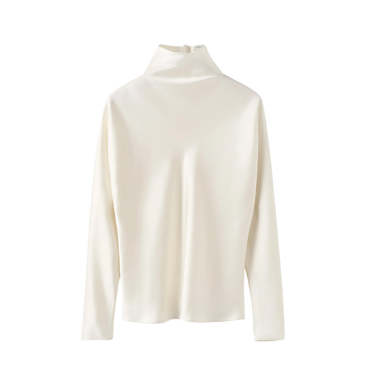 Almada Label MADDY SATIN BLOUSE, Vanilla