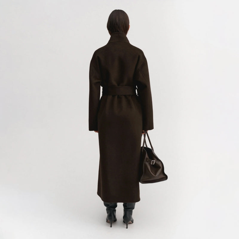 Almada Label MARA DOUBLE COAT, Chocolate
