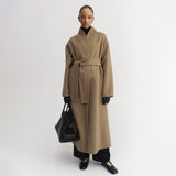 Almada Label MARA DOUBLE-FACED HAIRY COAT, Tan