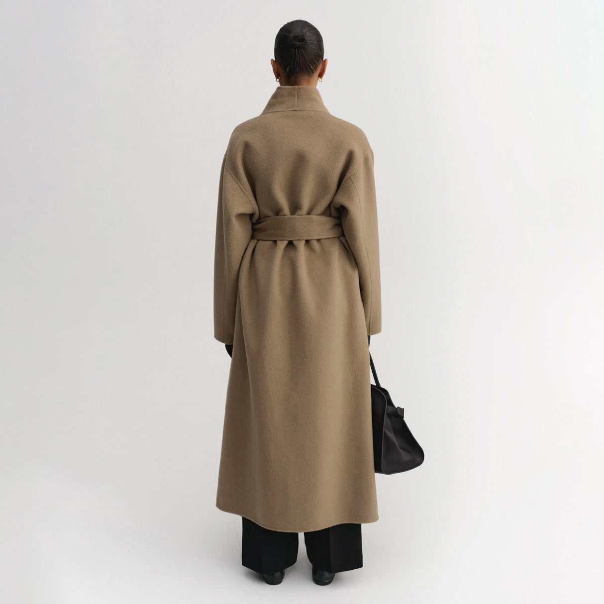 Almada Label MARA DOUBLE-FACED HAIRY COAT, Tan