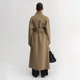 Almada Label MARA DOUBLE-FACED HAIRY COAT, Tan