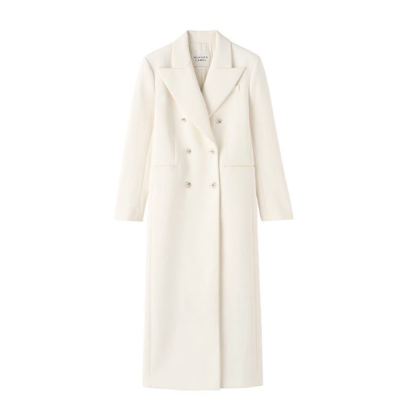 Almada Label MARGOT LONG TAILORED BLAZER, Cream