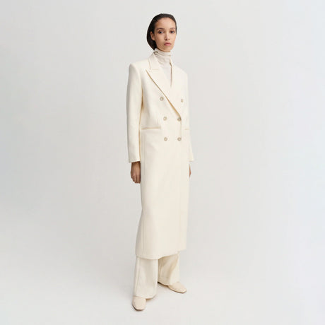 Almada Label MARGOT LONG TAILORED BLAZER, Cream