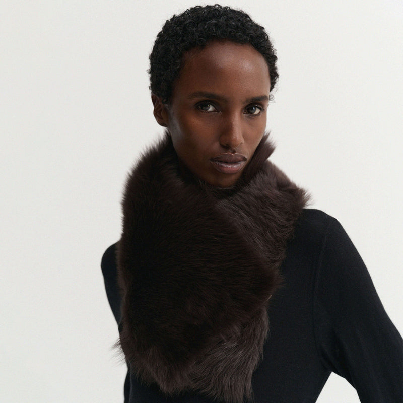 Almada Label MAYMA SCARF, Chocolate