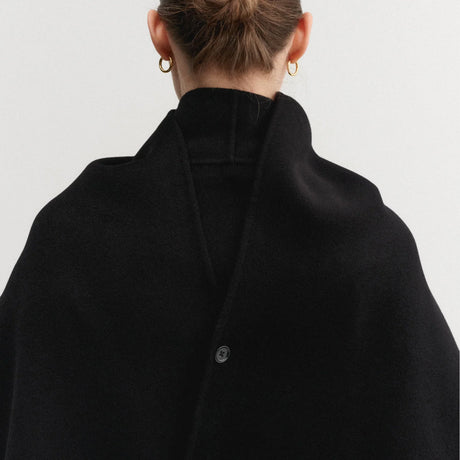 Almada Label MICHA DOUBLE SCARF, Black