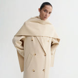 Almada Label MICHA DOUBLE SCARF, Vanilla