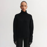 Almada Label NOLA TURTLENECK SWEATER, Black