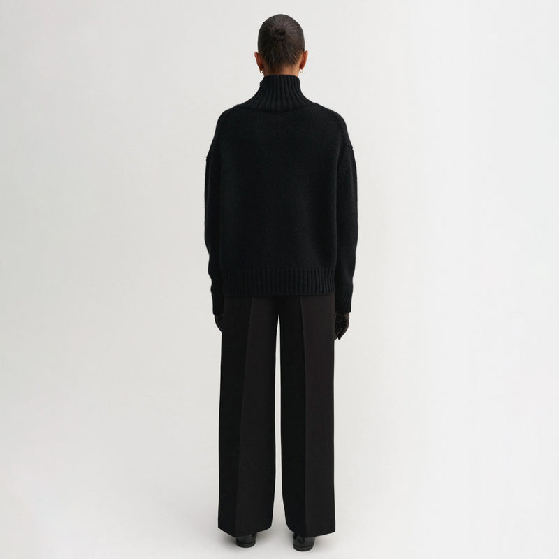 Almada Label NOLA TURTLENECK SWEATER, Black