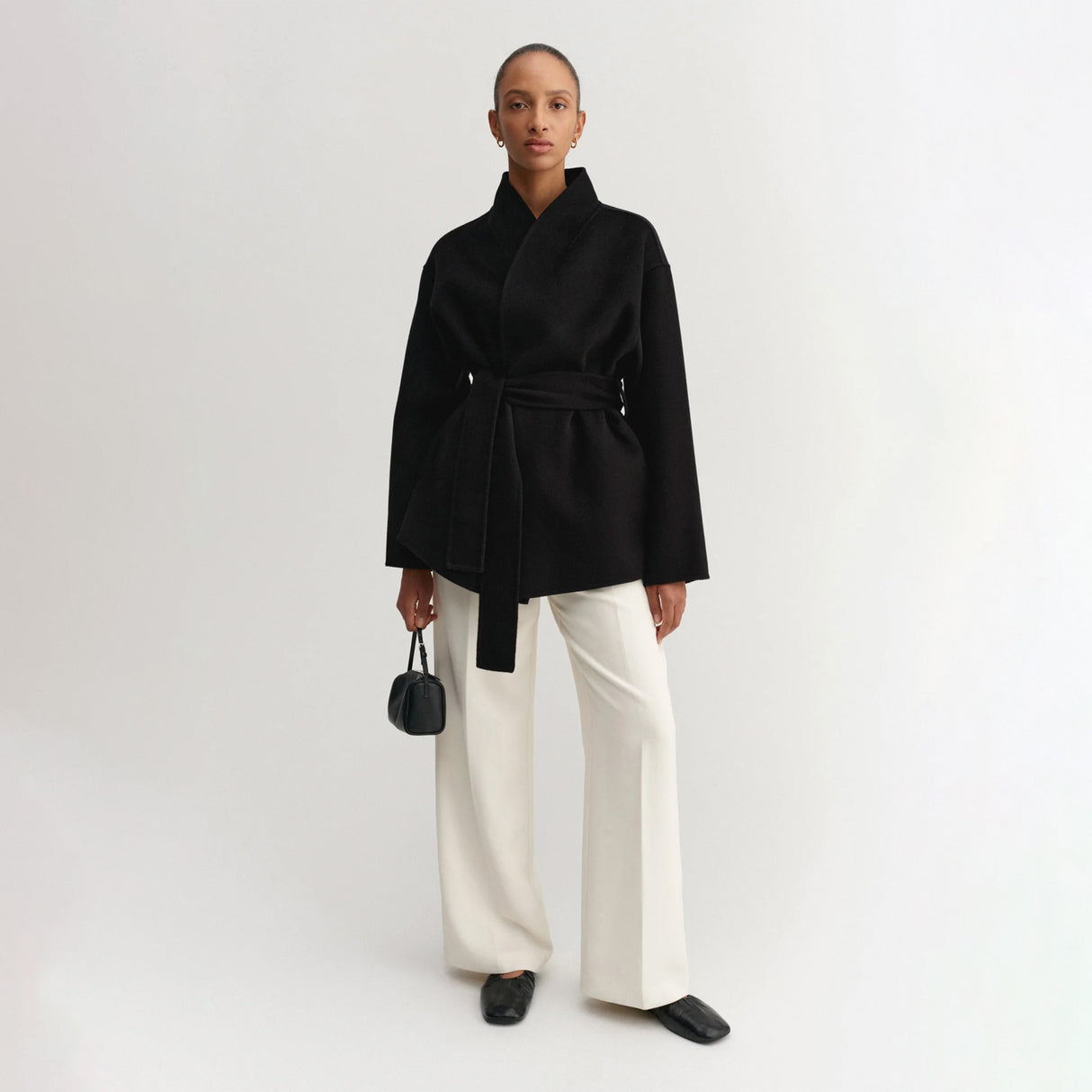 Almada Label NOORIE DOUBLE-FACED COAT, Black