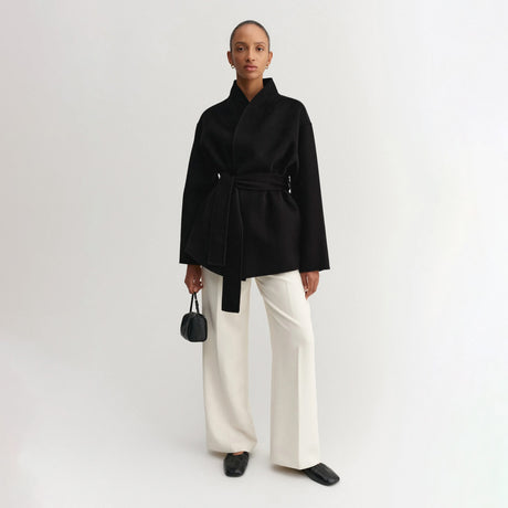 Almada Label NOORIE DOUBLE-FACED COAT, Black