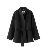 Almada Label NOORIE DOUBLE-FACED COAT, Black