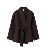 Almada Label NOORIE DOUBLE-FACED COAT, Chocolate