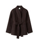 Almada Label NOORIE DOUBLE-FACED COAT, Chocolate