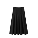 Almada Label ONA POPLIN SKIRT, Black