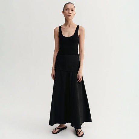 Almada Label ONA POPLIN SKIRT, Black