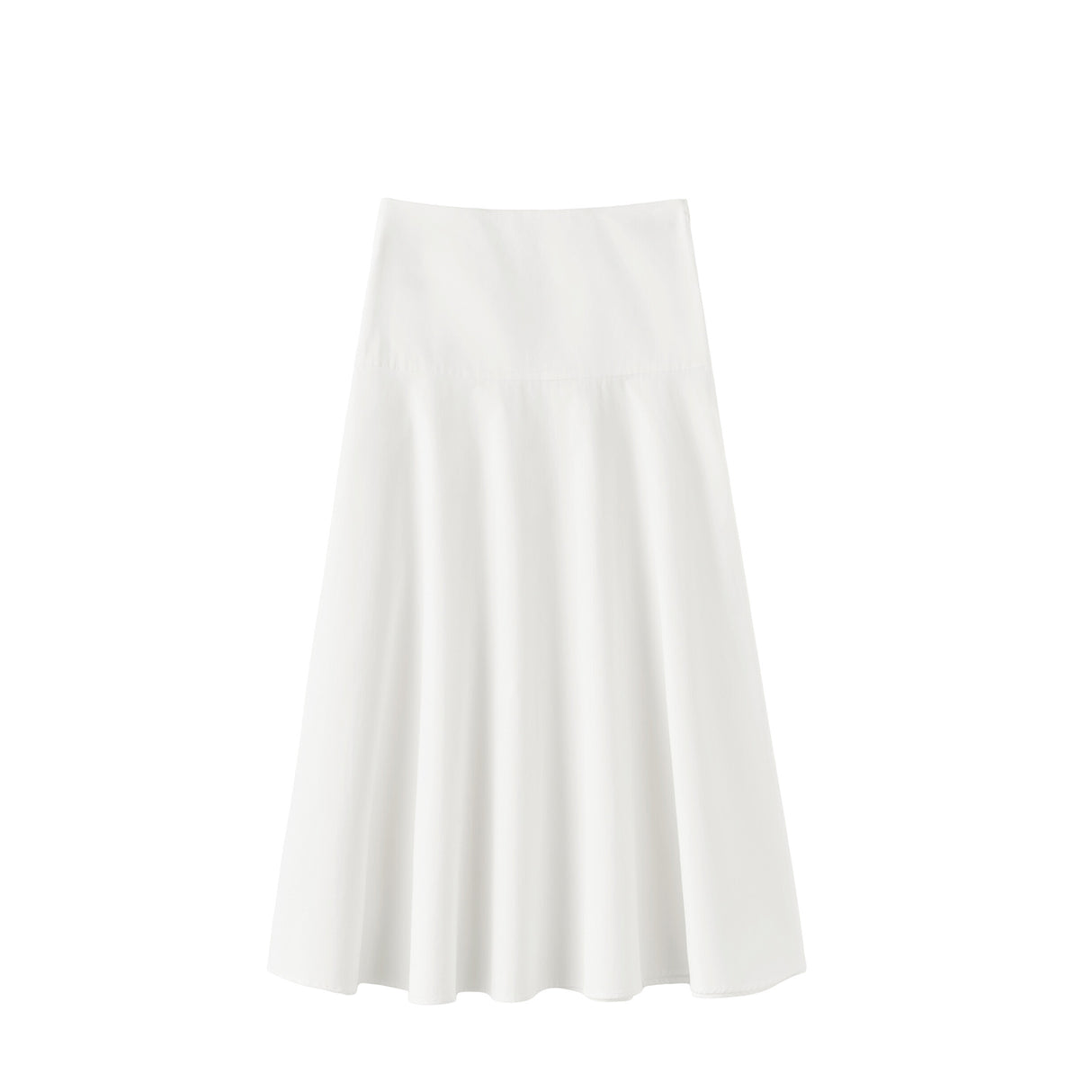 Almada Label ONA POPLIN SKIRT, White