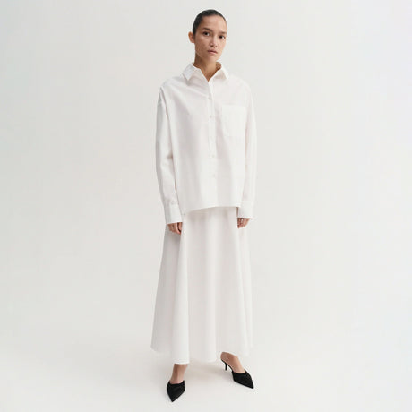 Almada Label ONA POPLIN SKIRT, White