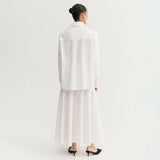 Almada Label ONA POPLIN SKIRT, White