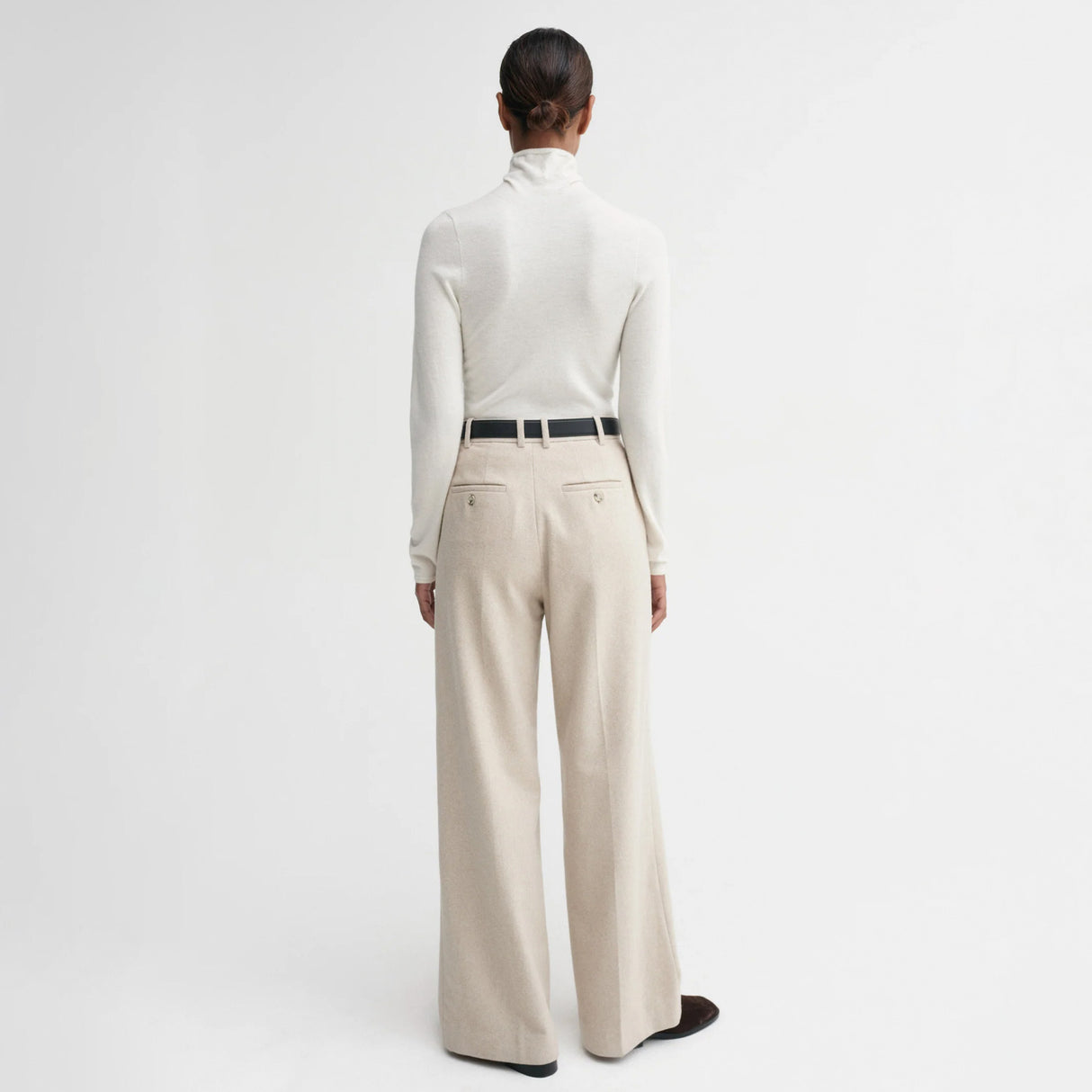 Almada Label PENNY SOFT TROUSERS, Taupe