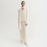 Almada Label PHILINE SILK PANTS, Vanilla