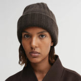Almada Label ROE CASHMERE BEANIE, Chocolate