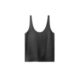 Almada Label ROMY SATIN TANK TOP, Black