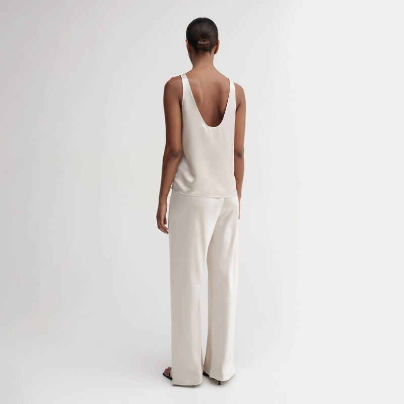 Almada Label ROMY SATIN TANK TOP, Pearl