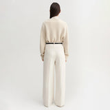 Almada Label YARA V-NECK SWEATER, Vanilla