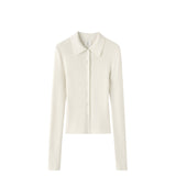 White long-sleeve shirt on a white background