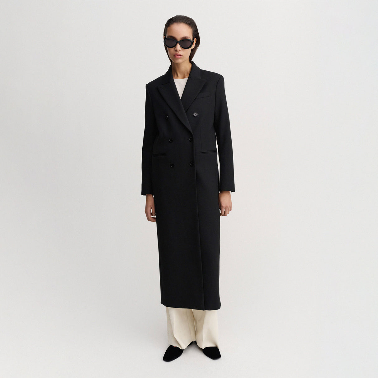 Almada Label MARGOT LONG BLAZER, Black