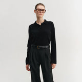 Almada Label MINOU COLLAR SWEATER, Black