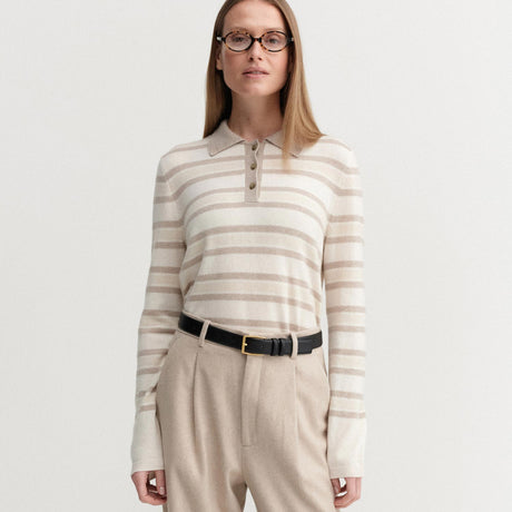 Almada Label MINOU COLLAR SWEATER, Stripe