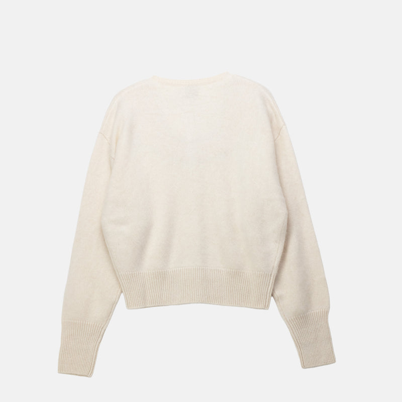 Almada Label COCO BRUSHED CARDIGAN, Vanilla