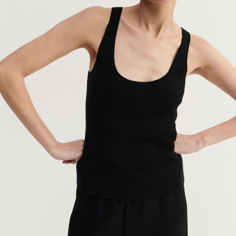 Almada Label INDY RIB TO, Black