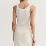 Almada Label INDY RIB TOP, Cream
