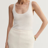 Almada Label INDY RIB TOP, Cream