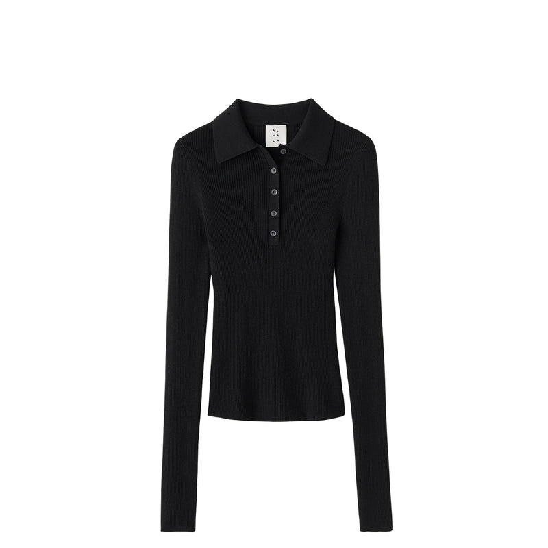 Black shirt on a white background