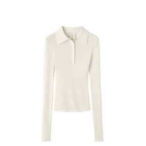 White long-sleeve shirt on a white background