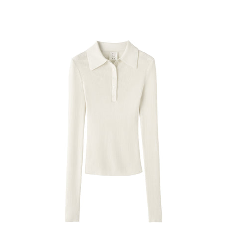 White long-sleeve shirt on a white background