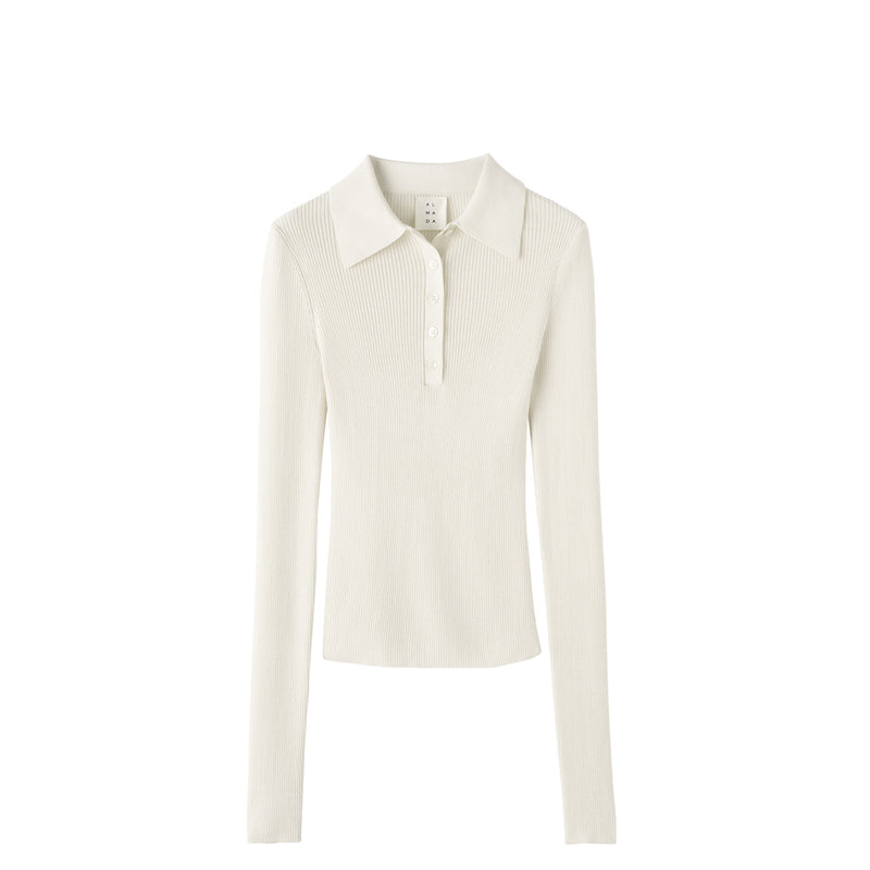 White long-sleeve shirt on a white background