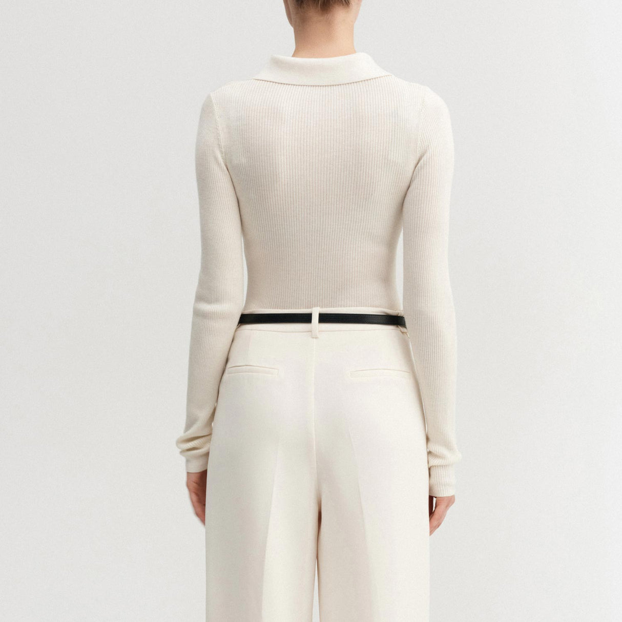 Almada Label JULES RIB TOP, Cream