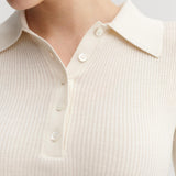 Almada Label JULES RIB TOP, Cream