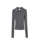 Almada Label JULES RIB TOP, Grey