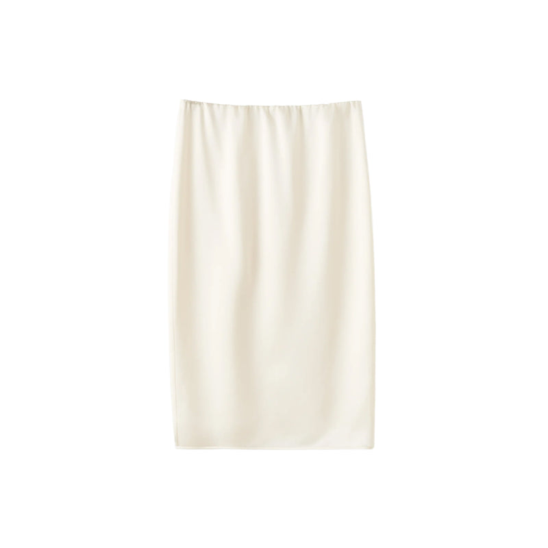 Beige skirt on a white background
