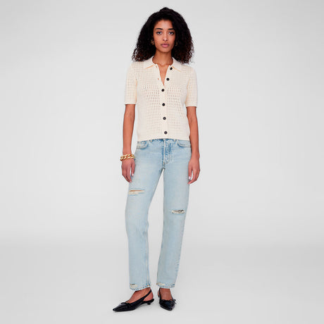 Anine Bing ALEXIS SWEATER, Cream