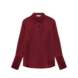 Anine Bing AMANDA SHIRT,  Cabernet