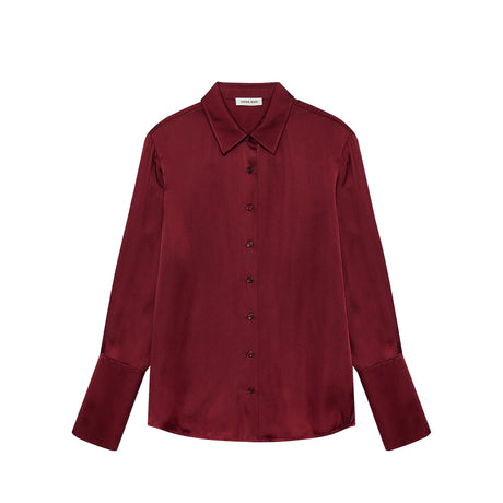 Anine Bing AMANDA SHIRT,  Cabernet