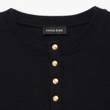 Anine Bing ALESSIA LS T-SHIRT, Black